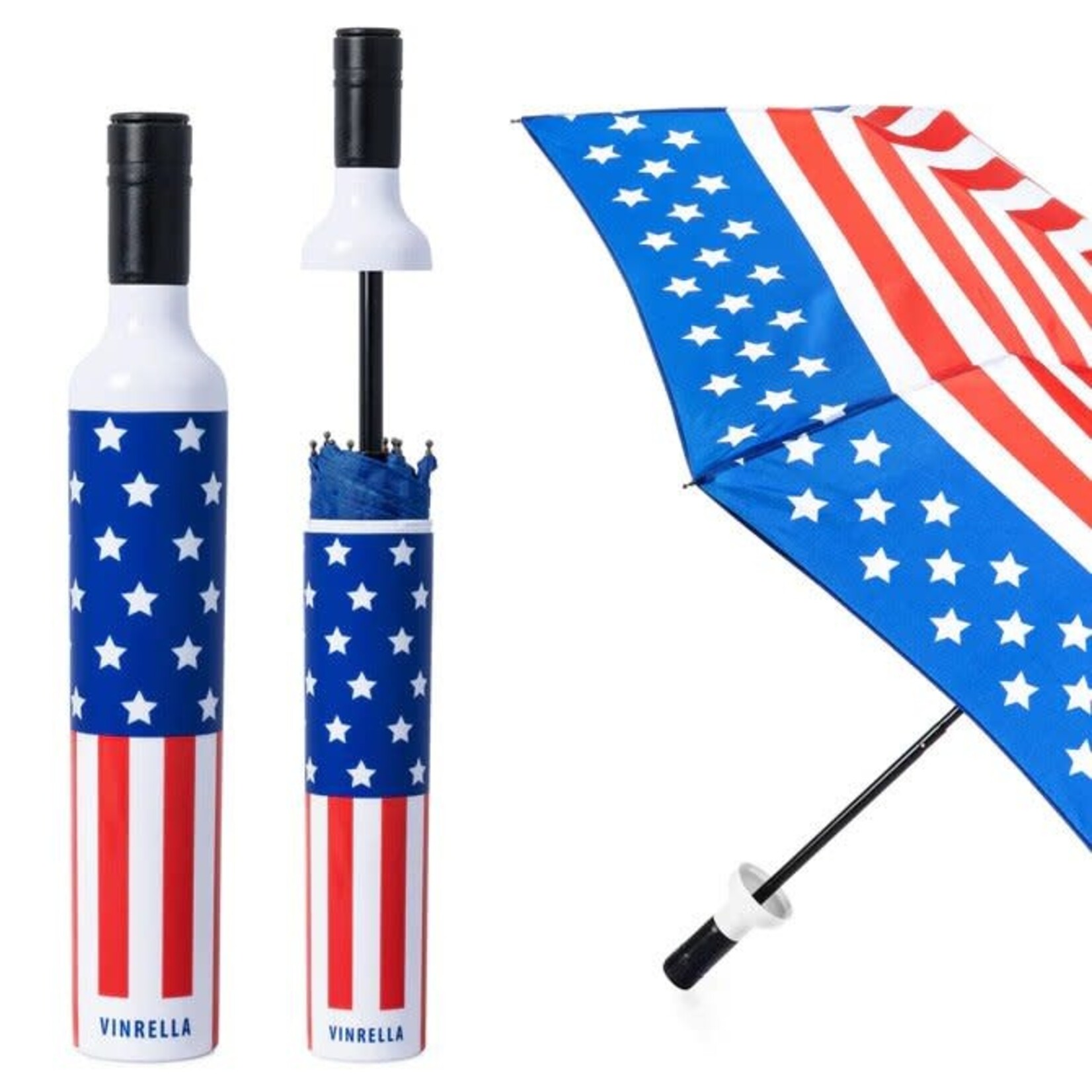 Vinrella Wine Bottle 'Americana' Umbrella