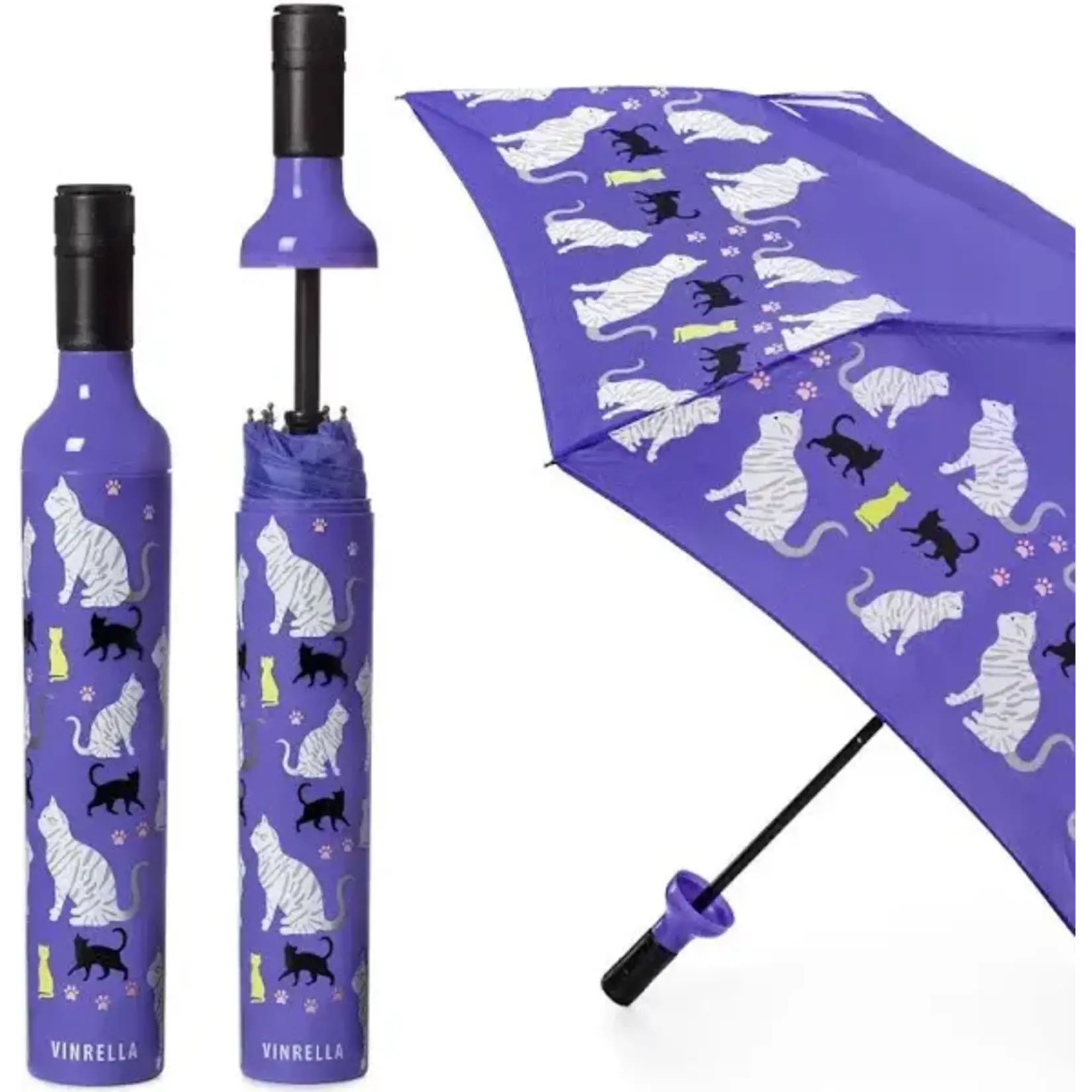 Vinrella Wine Bottle Umbrella  Purrfection