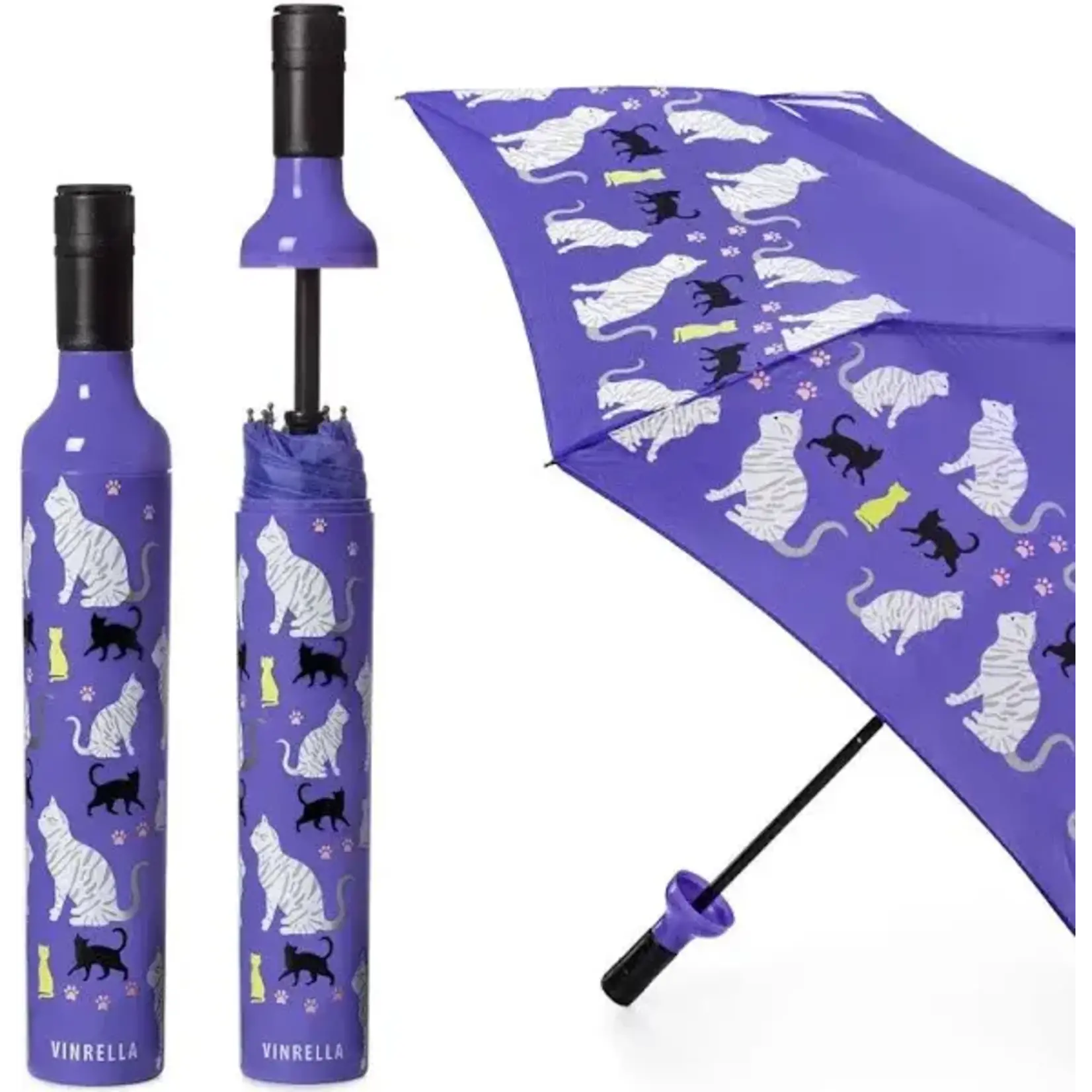 Wine Bottle Umbrella Purrfection