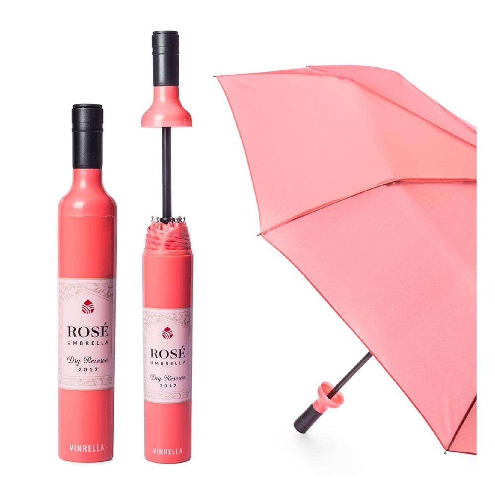 Vinrella Wine Bottle Umbrella  Rose