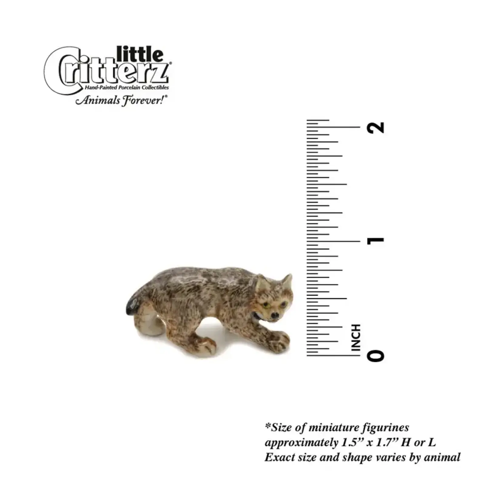 Little Critterz Lynx - Canada Lynx "Luke" - miniature porcelain figurine