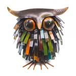 Spiky Owl Sculpture    (G10)