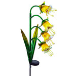 Bluebell Glass Solar Stake Yellow