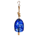 Deep Blue Glass Bell Chime