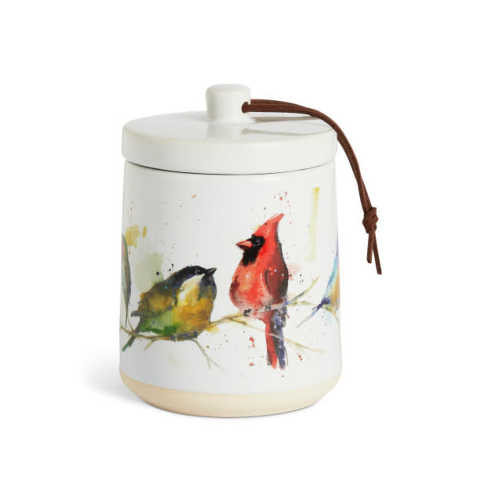 Dean Crouser Little Birds Candle With Lid by Dean Crouser