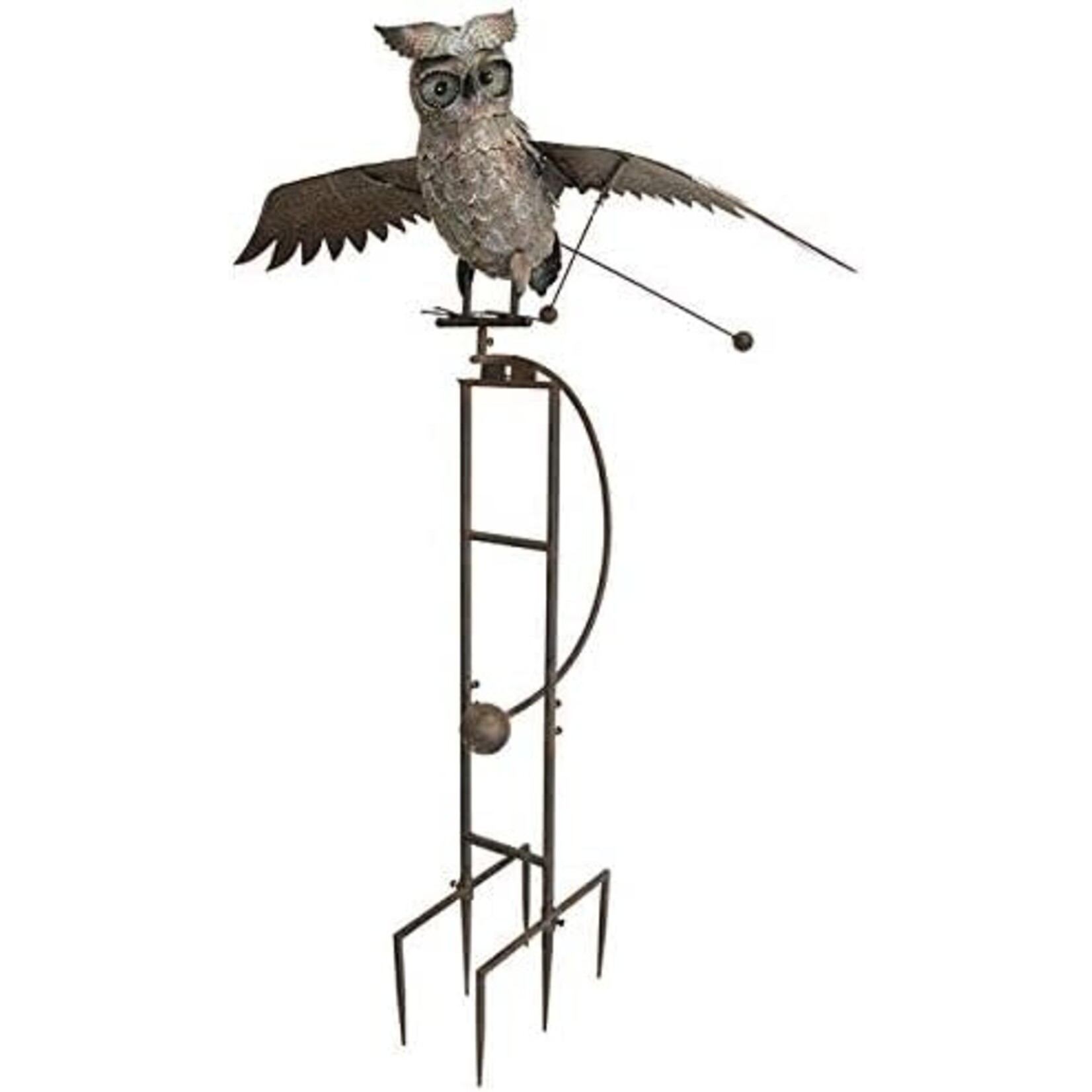 Esschart Design Metal Owl Rocker-84" H Wingspan 64" Wide