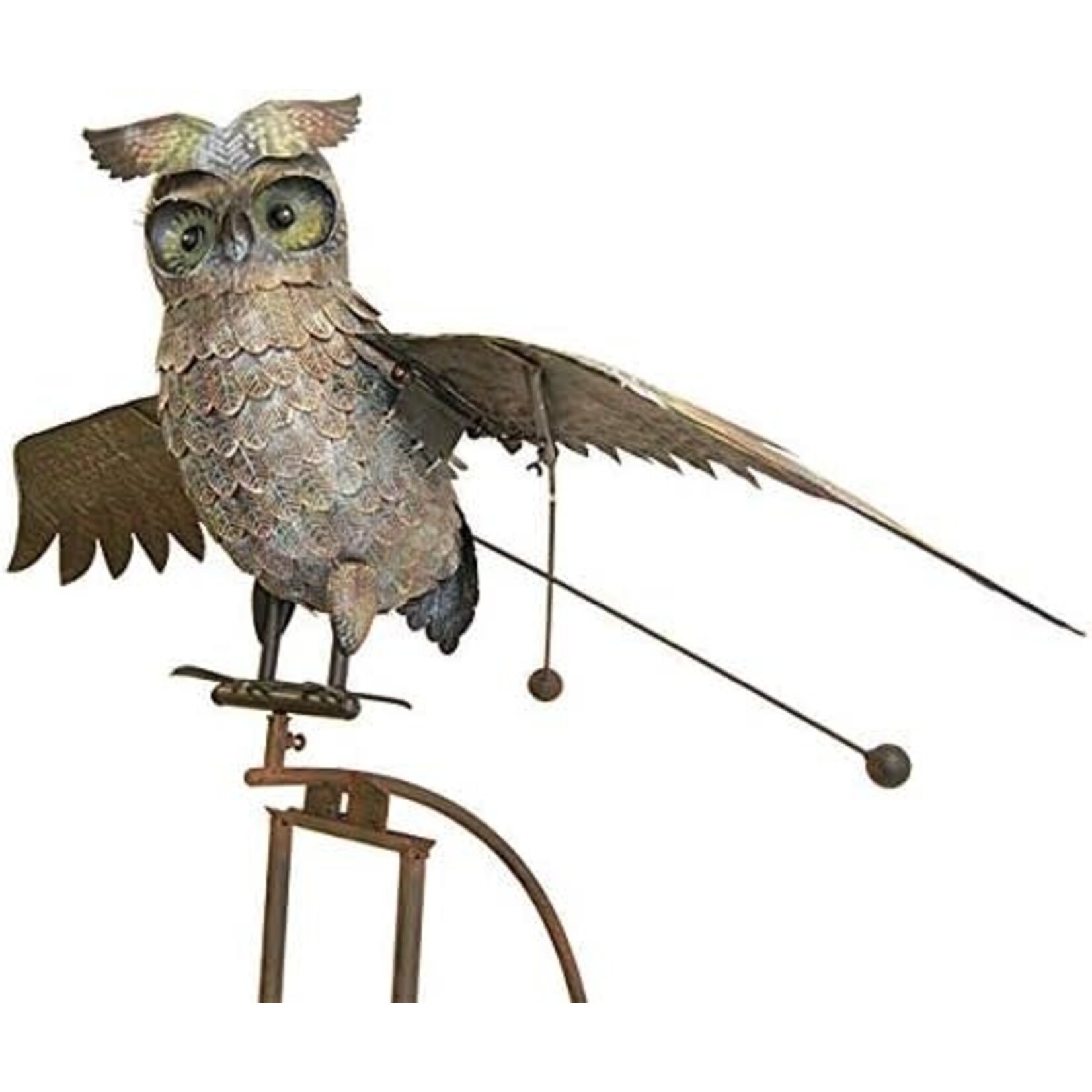 Esschart Design Metal Owl Rocker-84" H Wingspan 64" Wide
