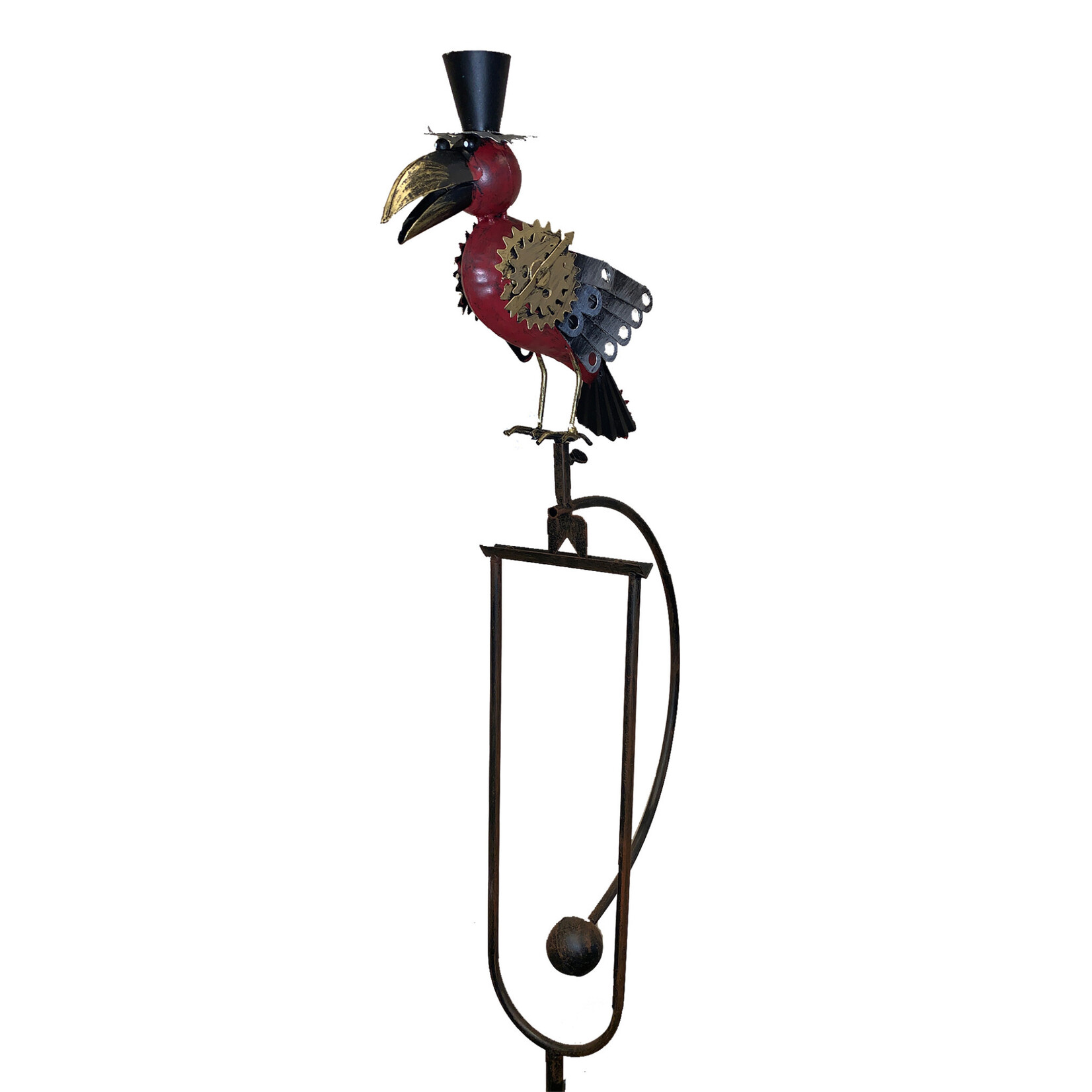 Steampunk Bird Rocker With Top Hat
