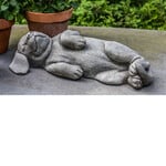 Campania Belly Rubs Sleeping Dog Statue