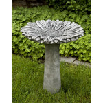 Campania Sunflower Birdbath in Moss Color (see color swatch in photos)