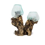 Driftwood and Glass Ocean Decor