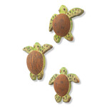 T.I. Designs Set of 3 Coconut Shell Turtle