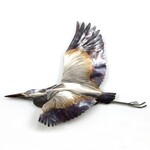 Copper Art LLC Blue Heron Flying Wall Art