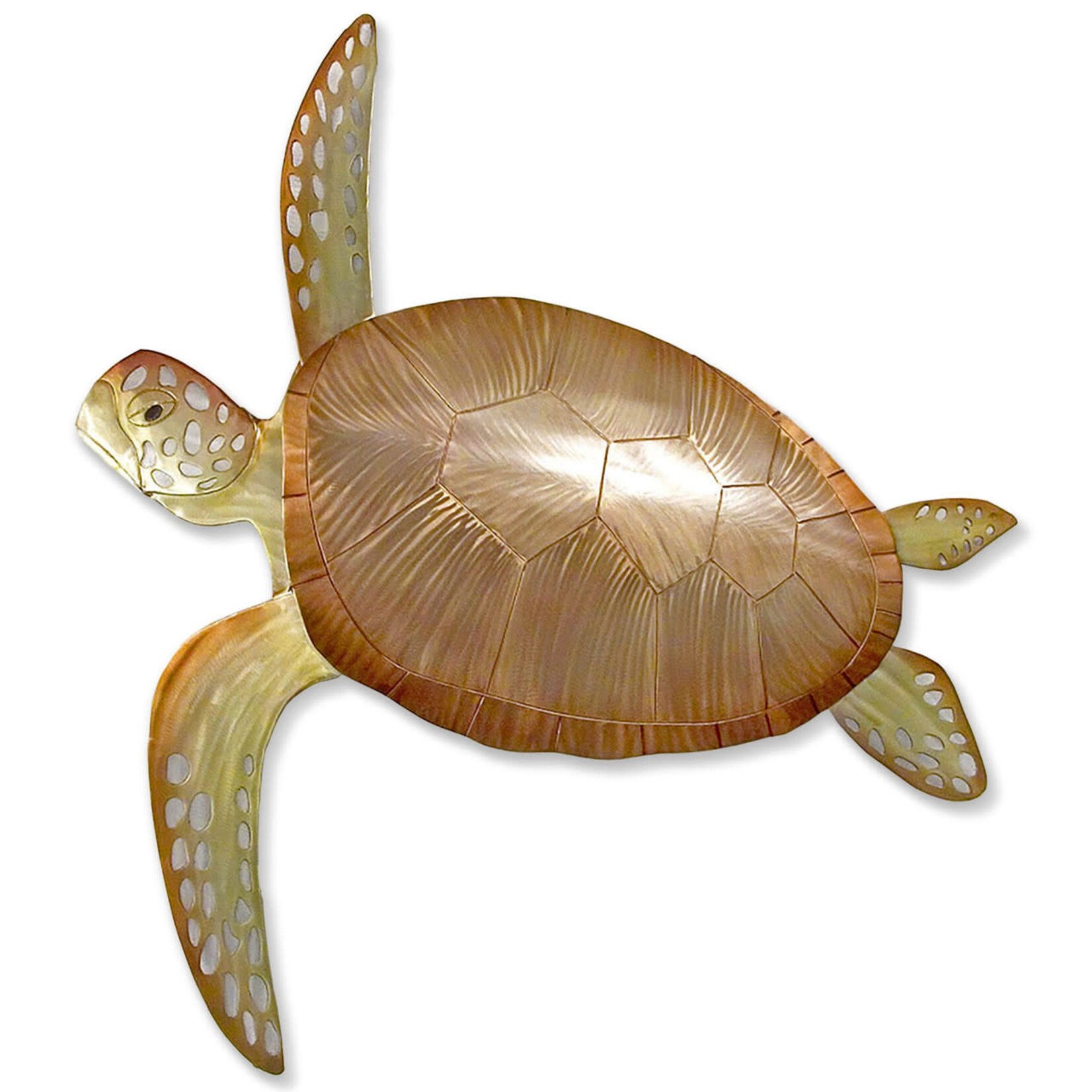 Copper Art LLC Sea Turtle Metal Wall Art