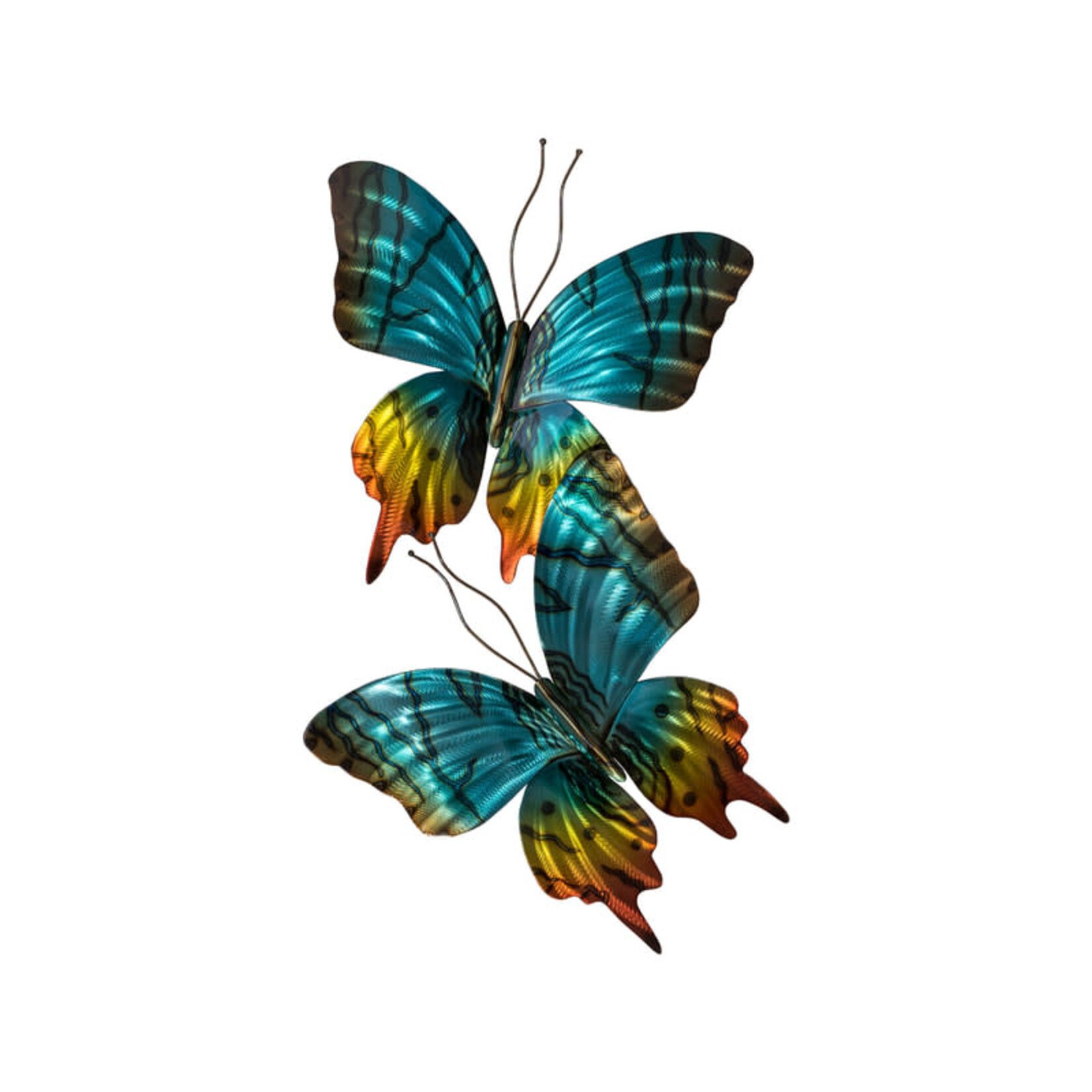 Copper Art LLC Sunset Moth Pair  Wall Decor