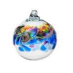 Kitras Glass Color Wave Orb Winter Shadow   6"