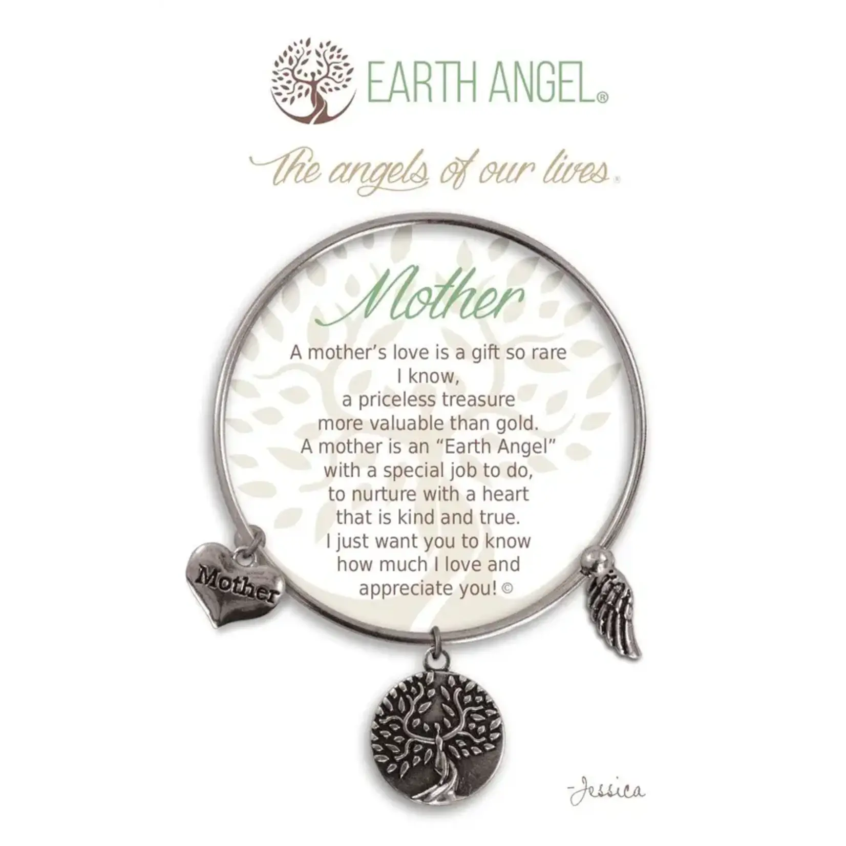 Earth Angel Bracelet Mother Silver