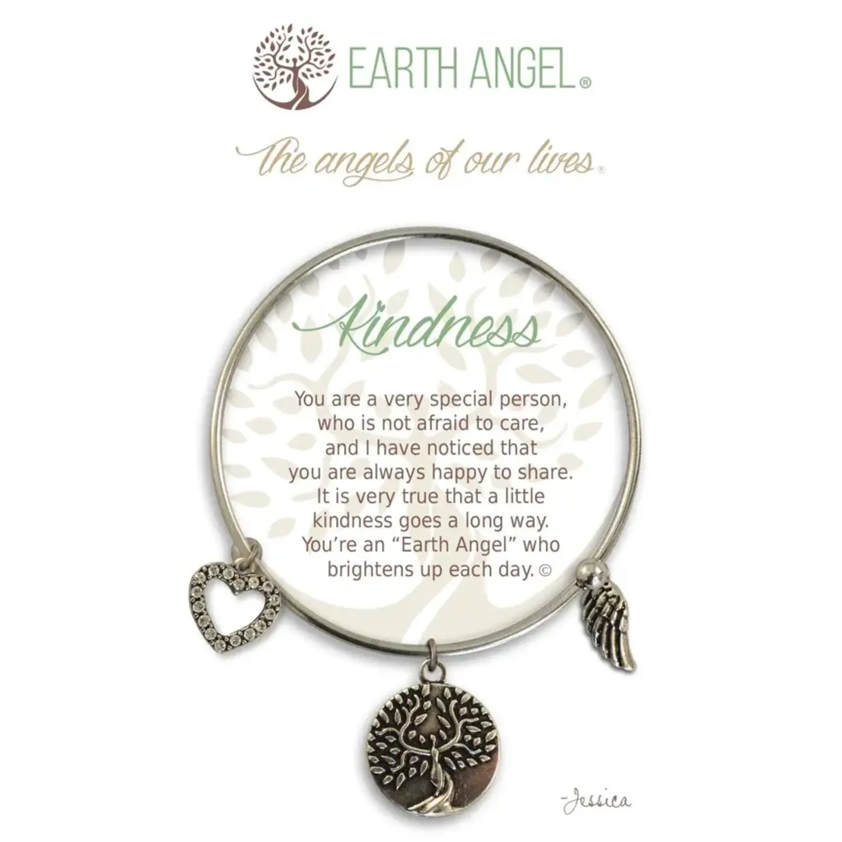 Earth Angel Bracelet Kindness Silver