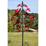 CARDINALS IN FLIGHT -RED   Wind Spinner  (Wall A)