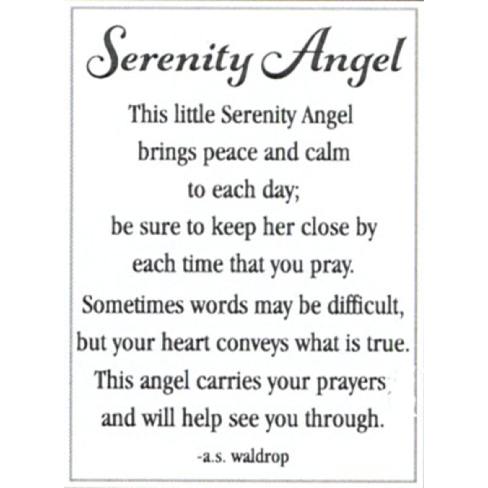 Serenity Angels Stone
