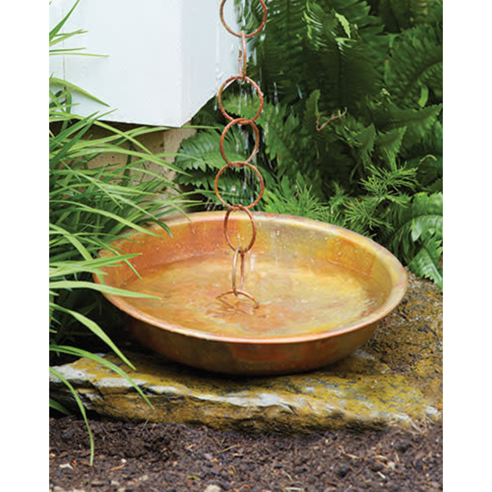 Rain Chain Receptacle Basin
