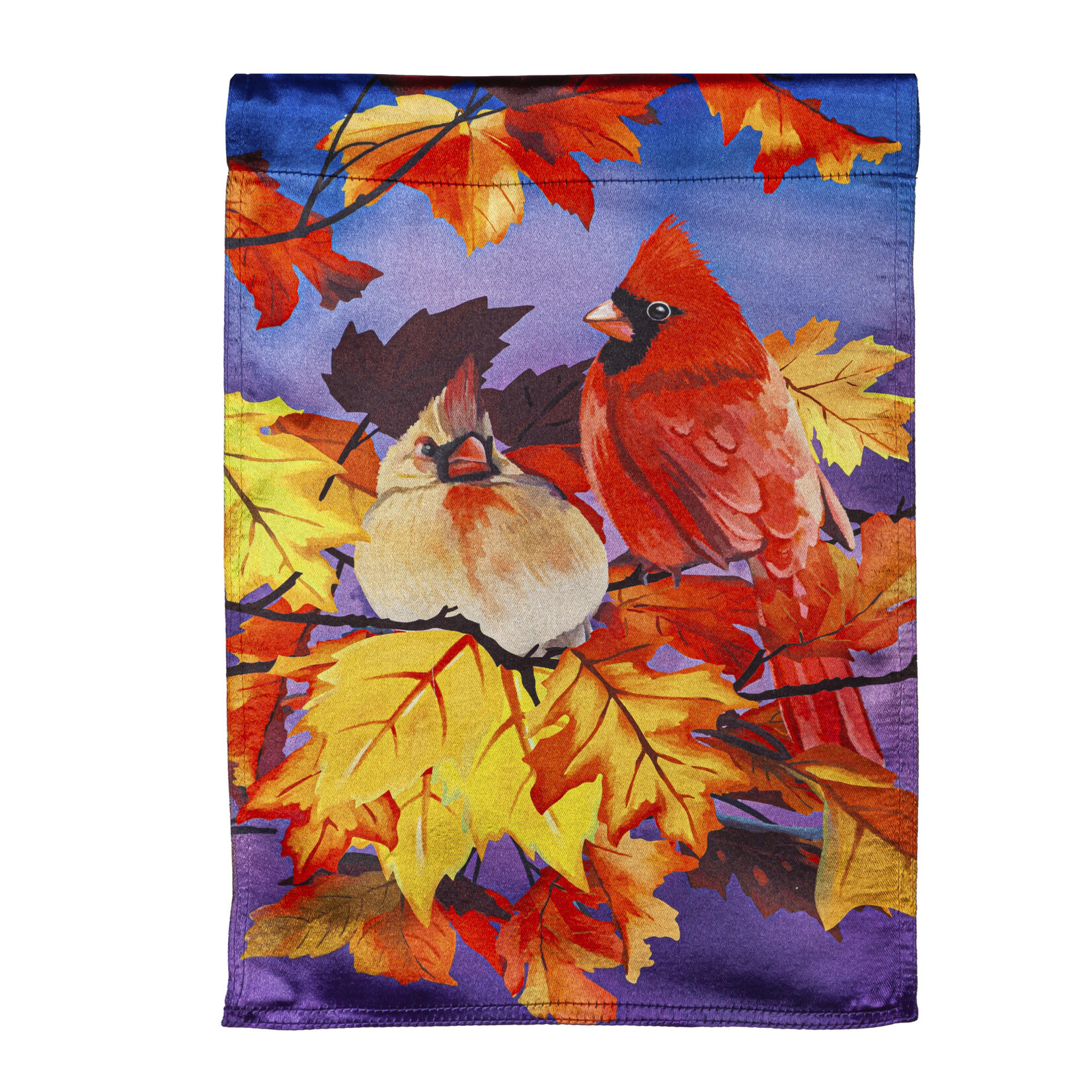 Cardinal Friends Garden Lustre Flag