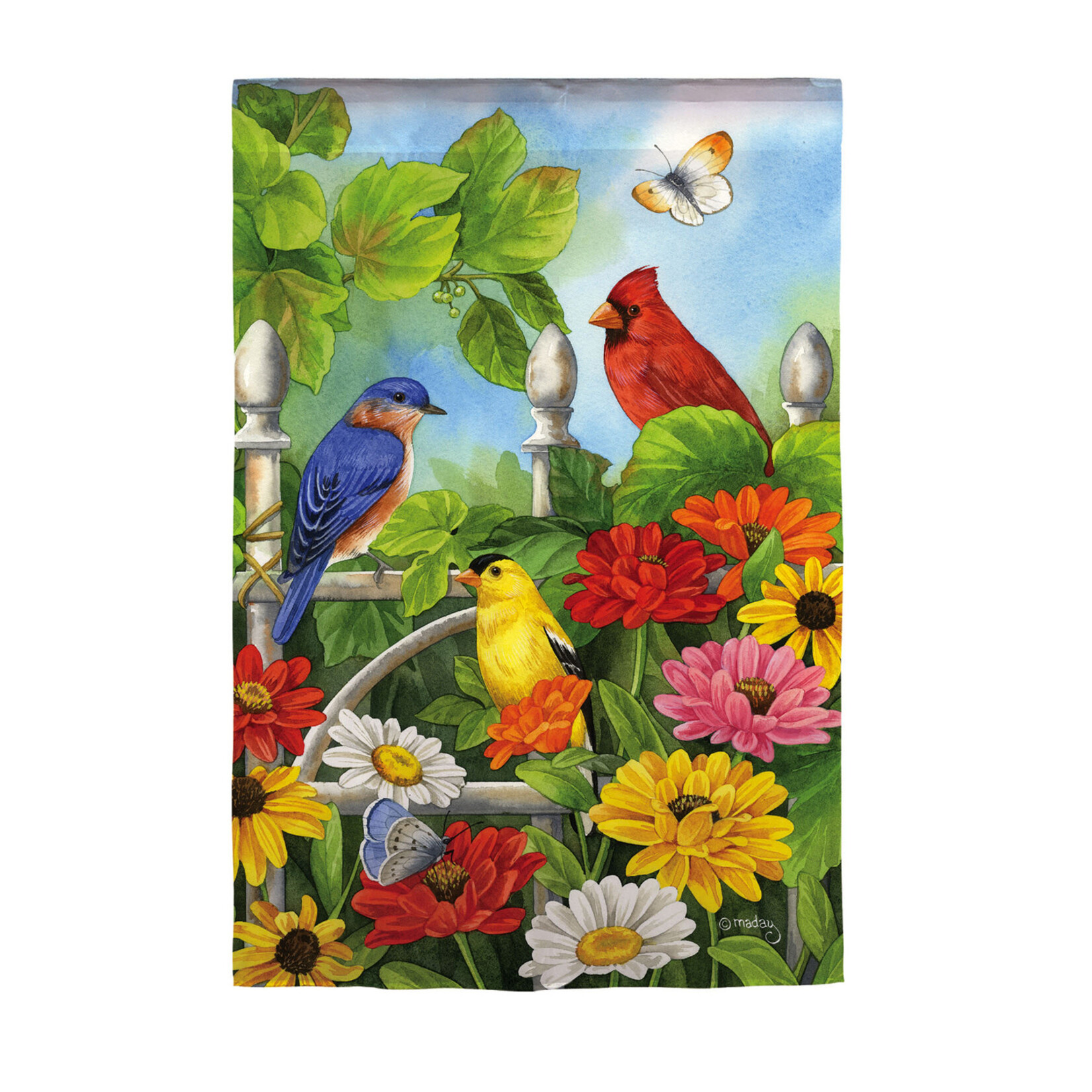 Jewels of Summer Garden Flag