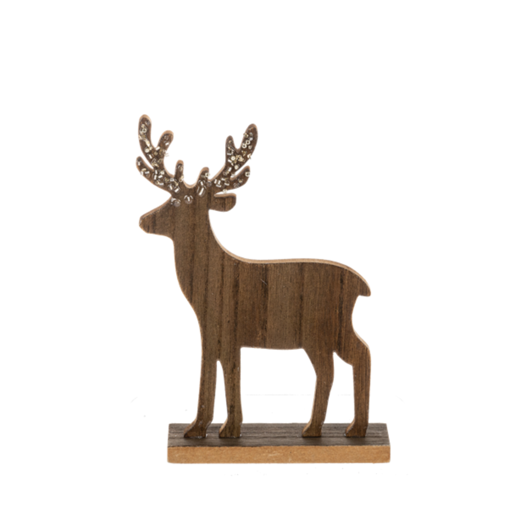 Glittered Stag Figure Small