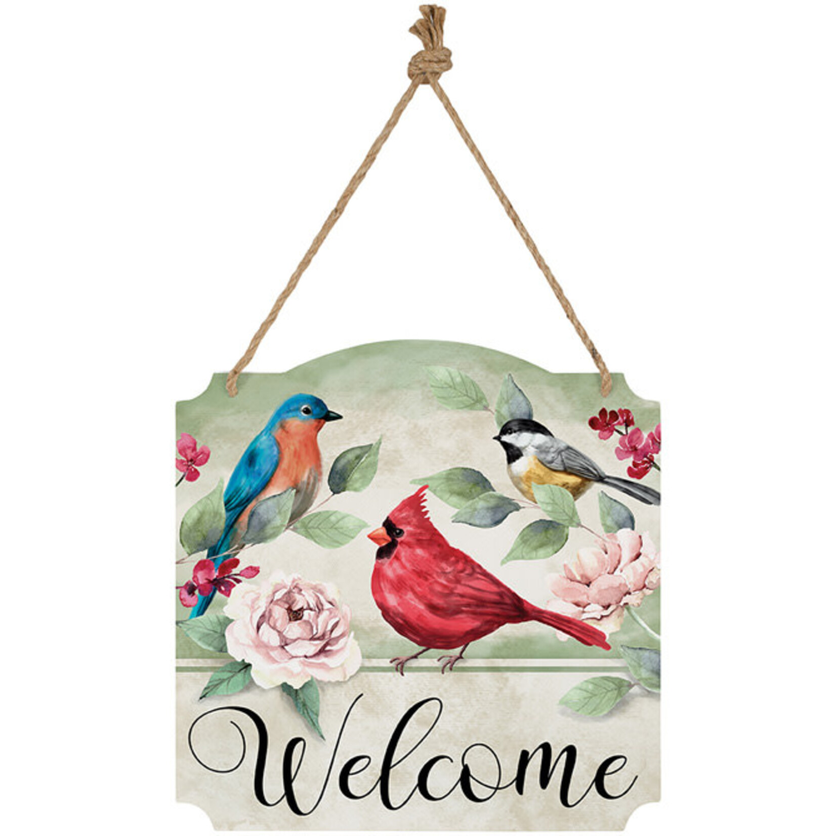 "Songbird Welcome" Metal Wall Décor