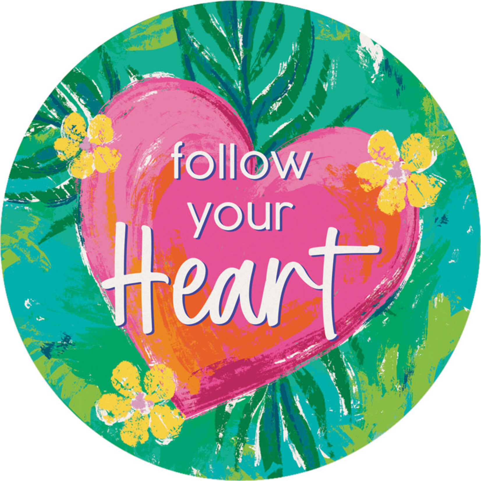 Follow Your Heart - Car Coaster
