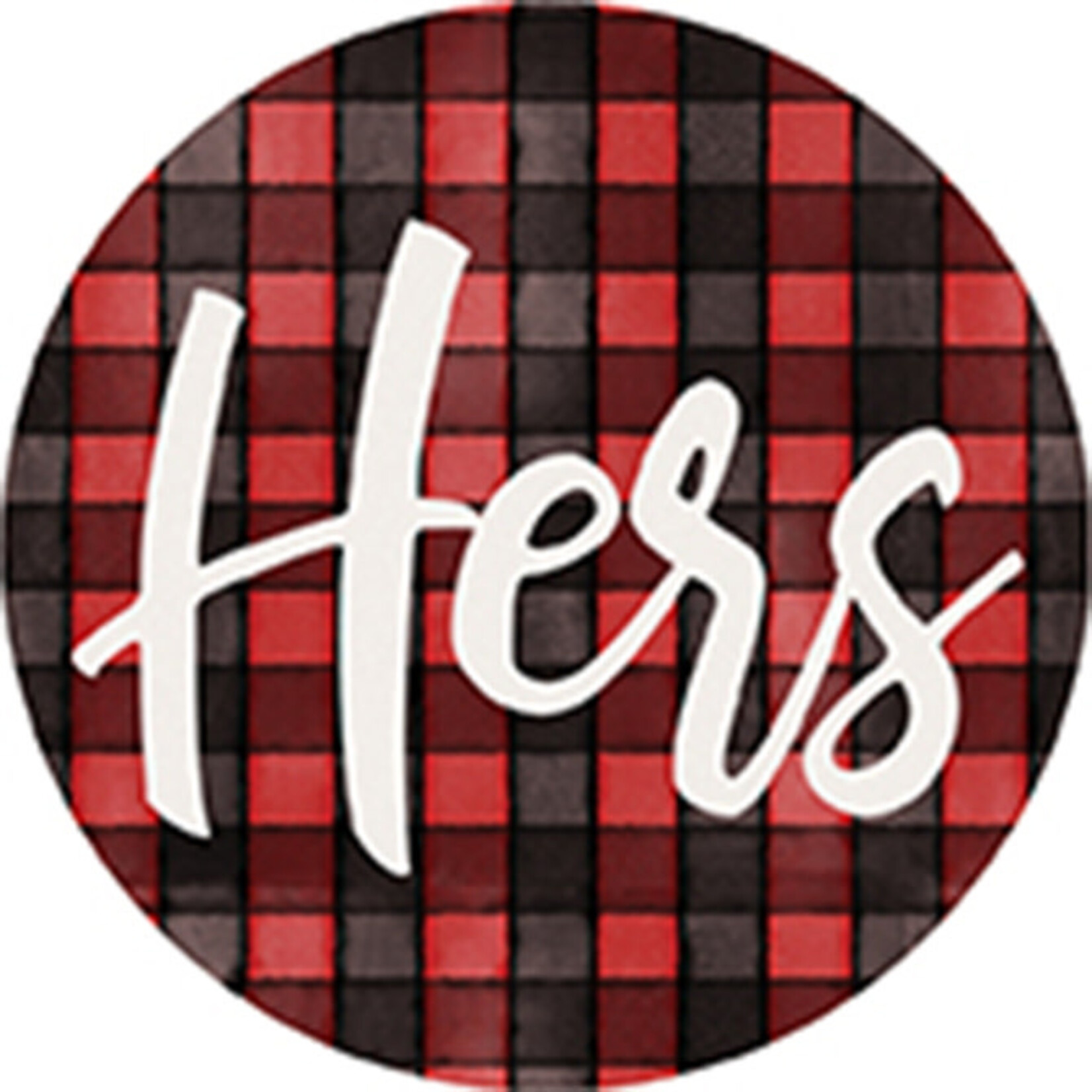 Hers Plaid Car Coaster