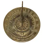 Brass Colonial Sundial (Bag Shelf)