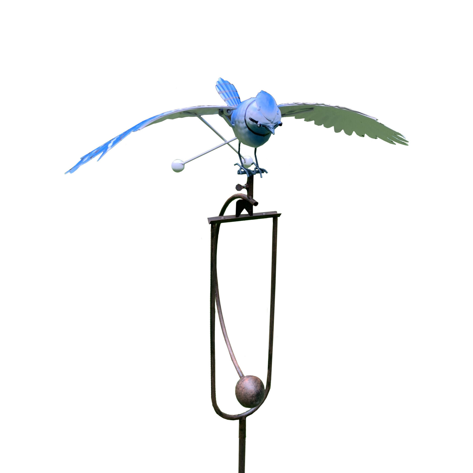 Metal Blue Jay Rocker Stake