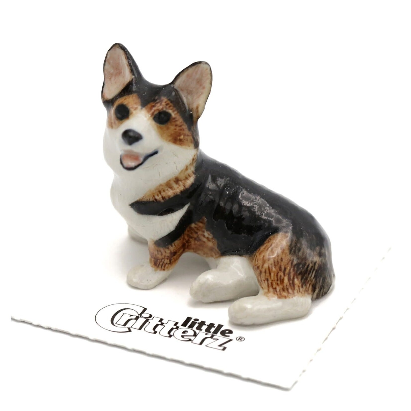 Little Critterz Dog Figurine - Cardigan Corgi -( blk pantry)