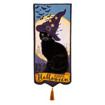 Happy Halloween Black Cat Everlasting Impression Textile Décor