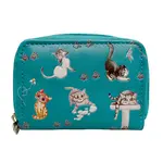 Playful Cats Coin Purse - Teal