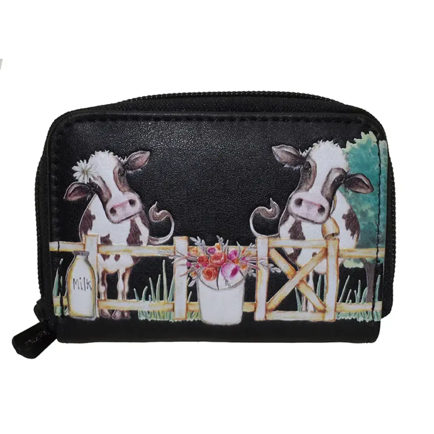 Barnyard Cows (Black Color) Coin Purse