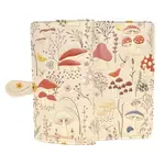 Mushroom Forest Large Wallet/Beige/w Zipper