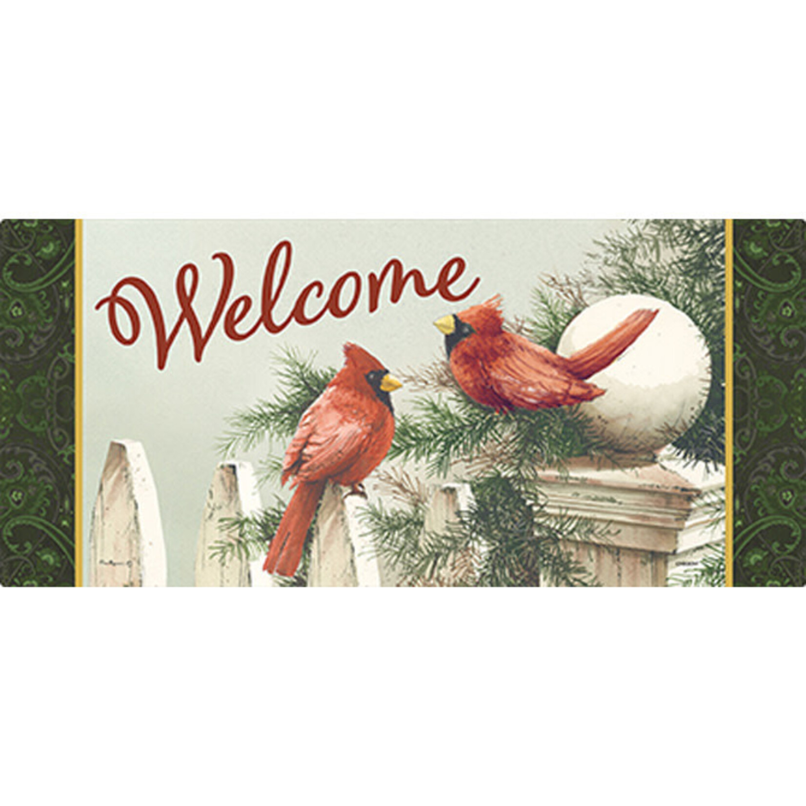 "Cardinals & Pine" Mini Mat Insert