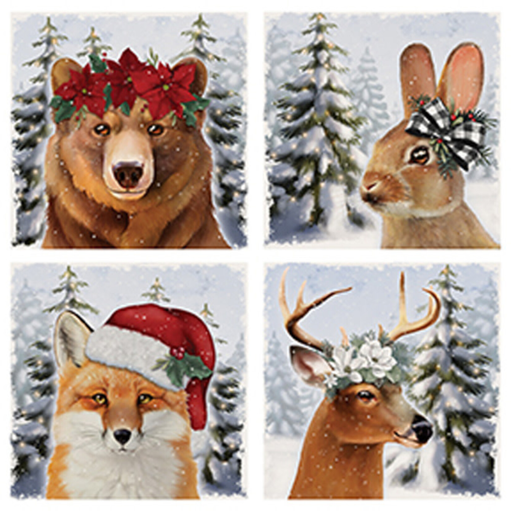 Winter Animal Sq. House Coaster