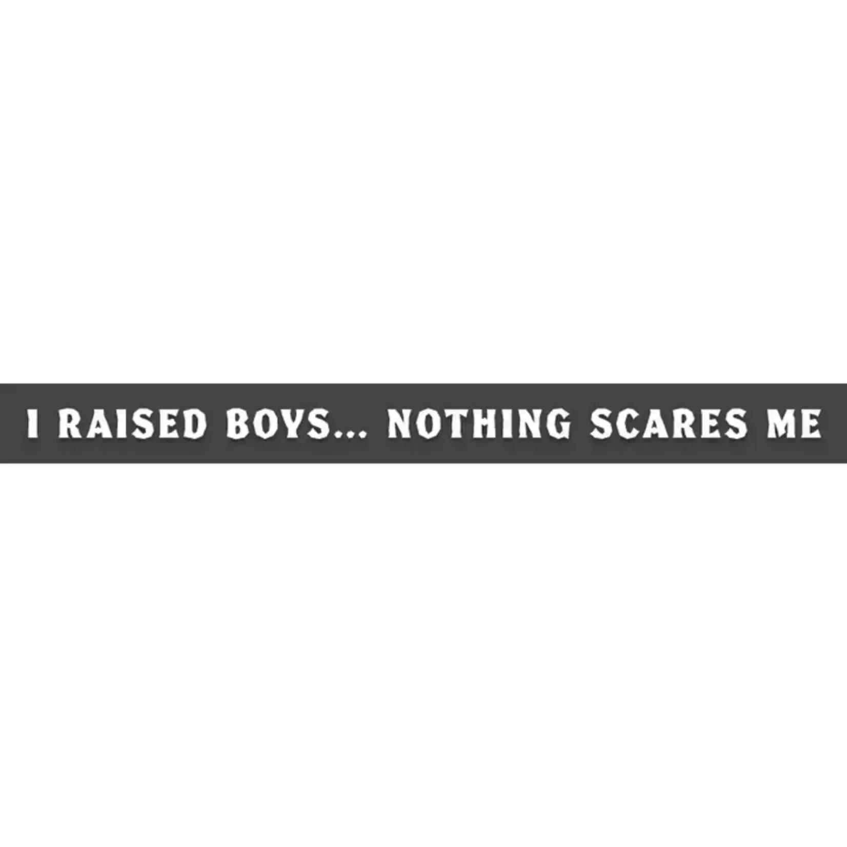 Thinprints I Raised Boys… Nothing Scares Me Sign