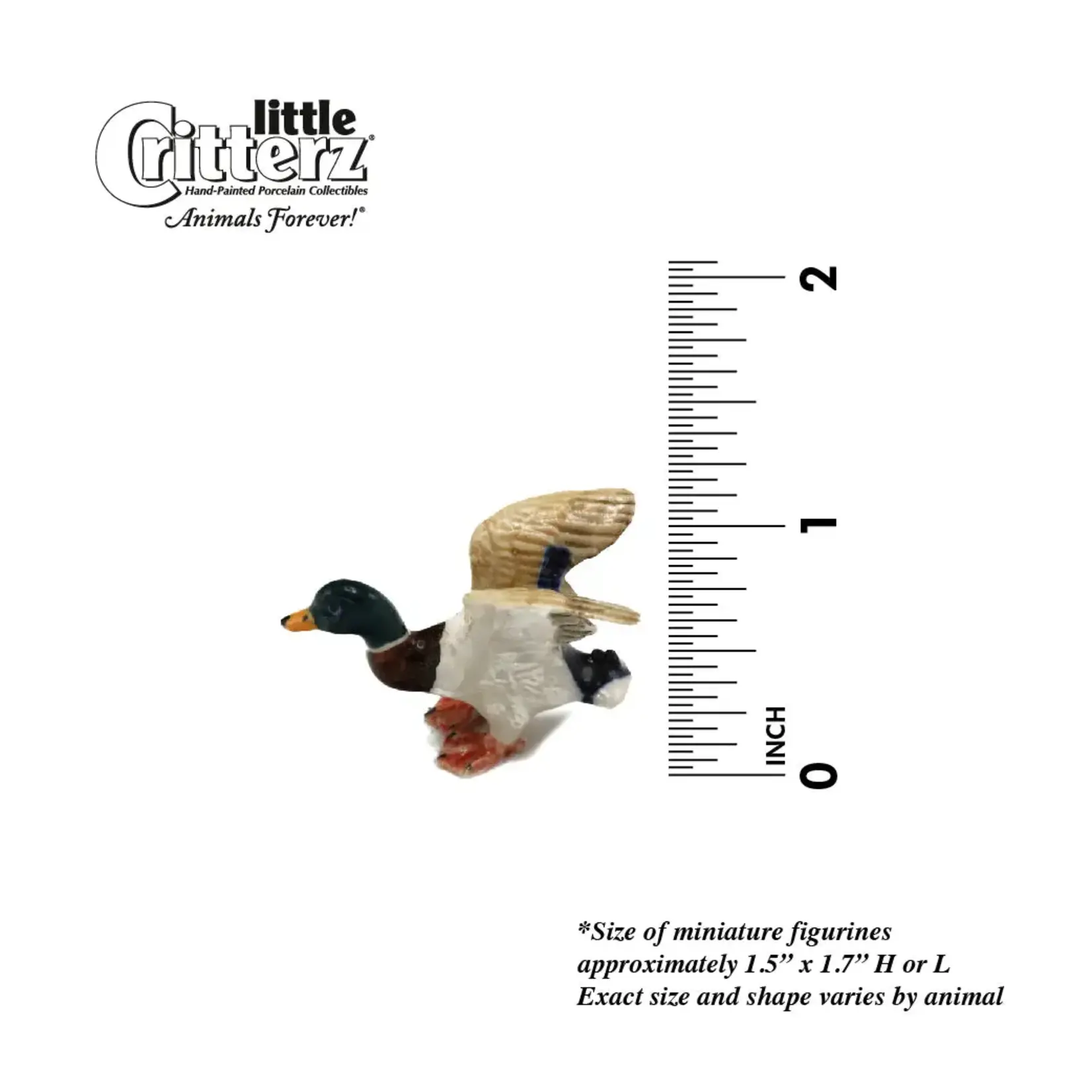 Little Critterz Dabbler Mallard Duck Figurine