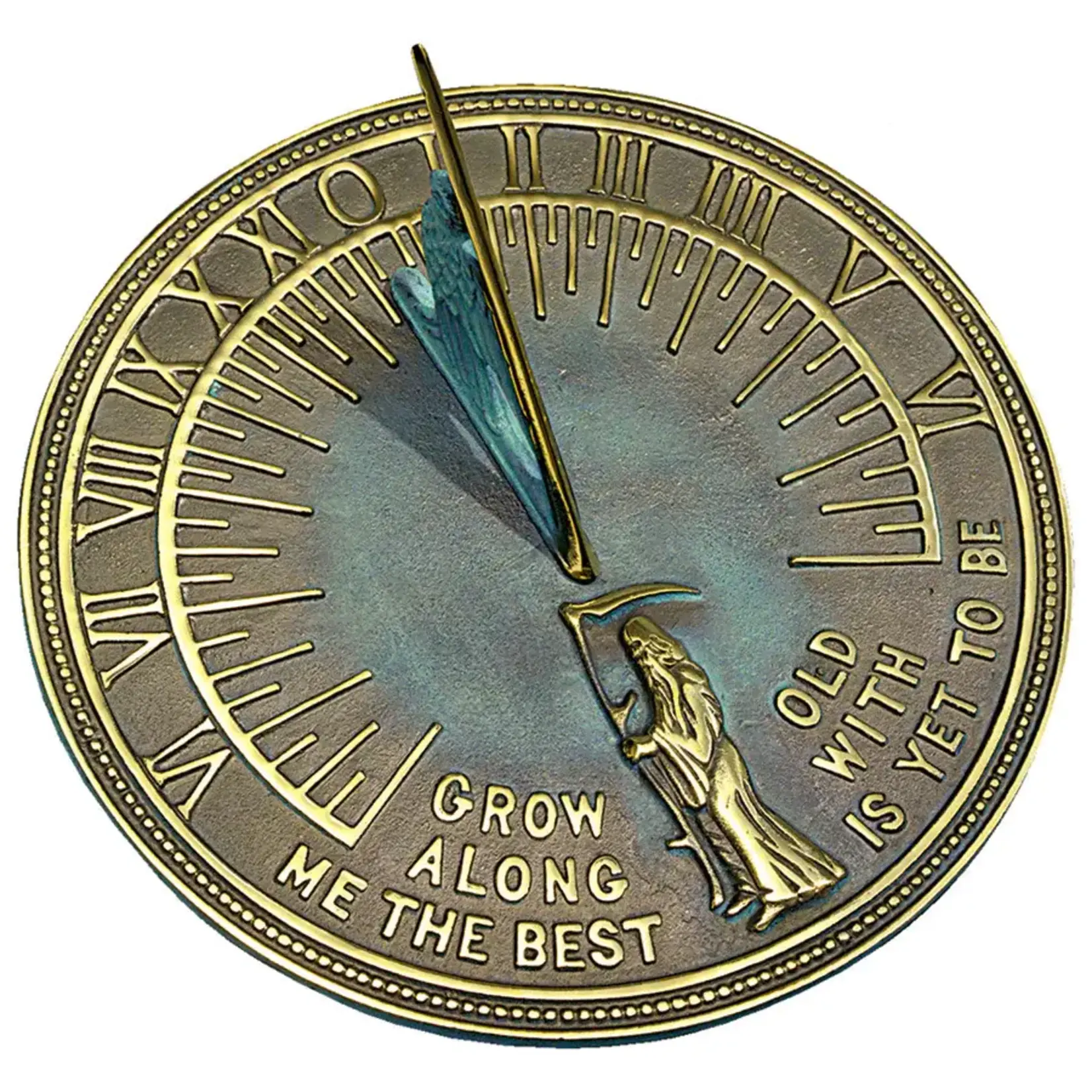 Father Time Brass Sundial