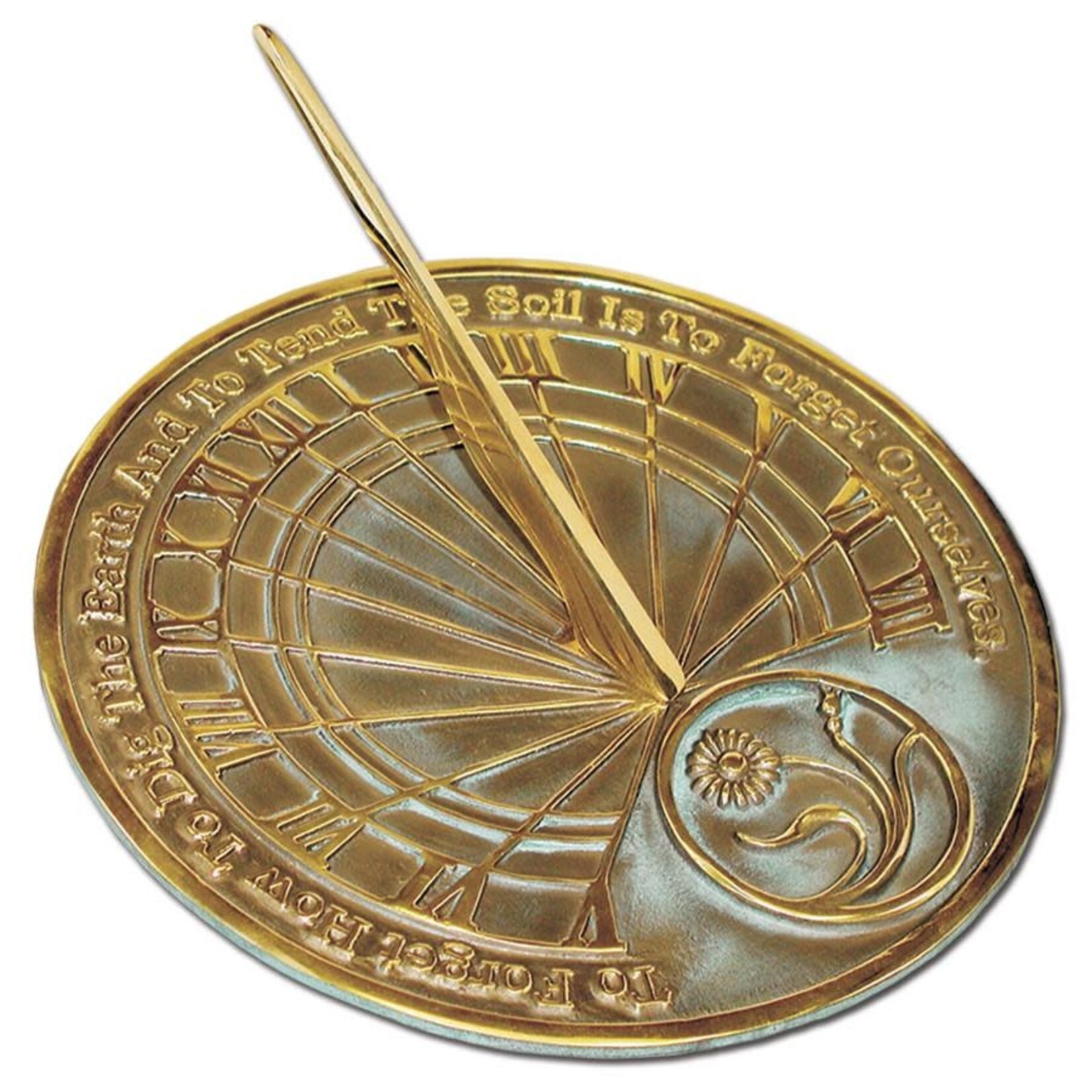 Solid Brass Gardeners' Reflection Sun Dial