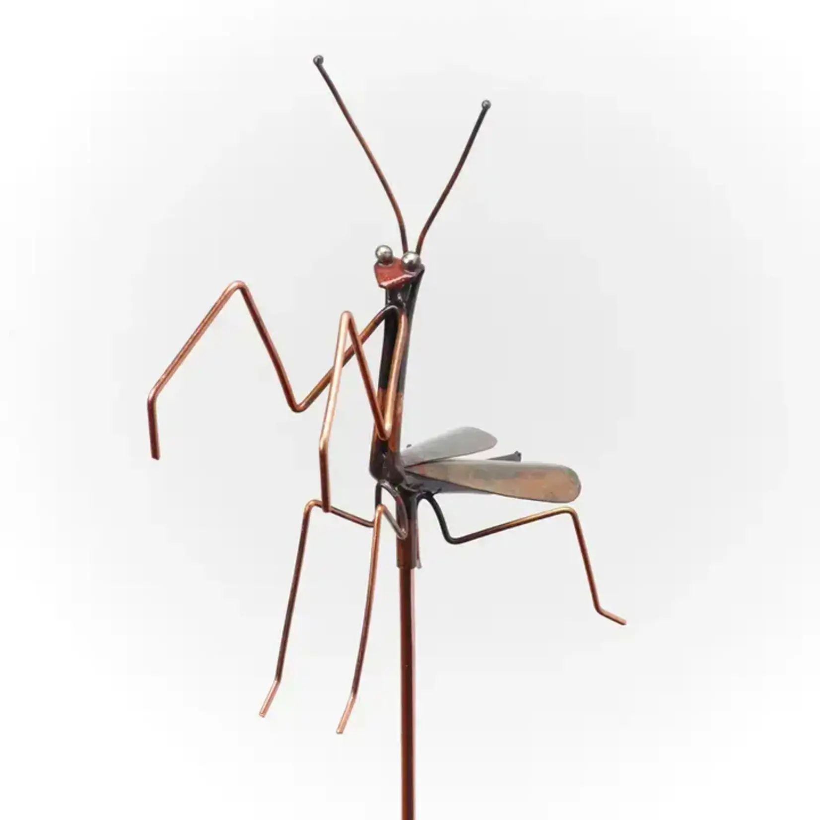 Small Praying Mantis Garden Stake