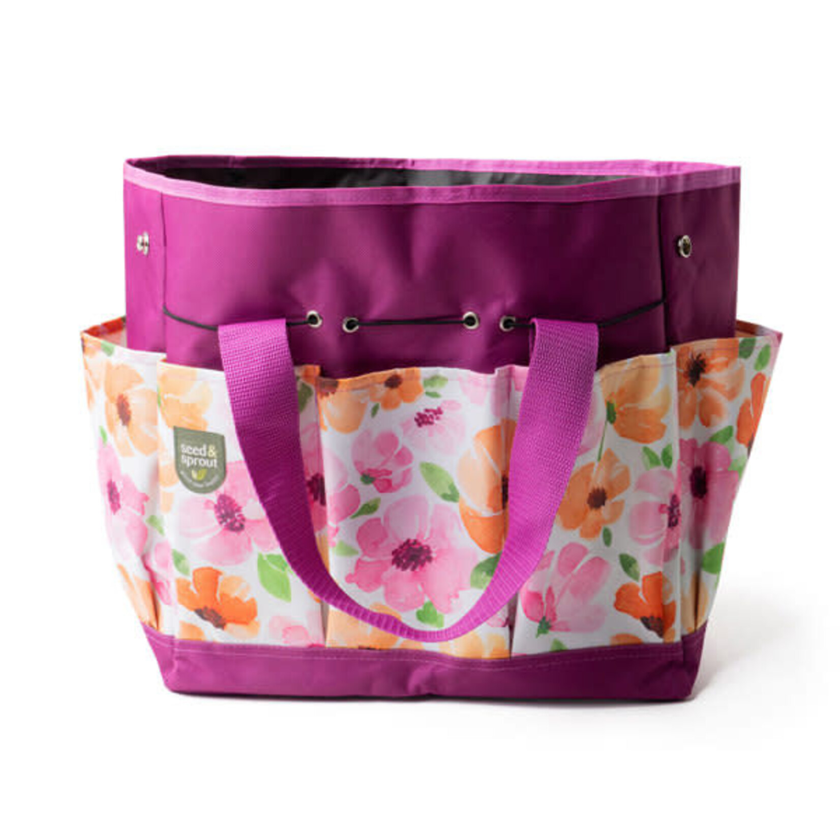 Seed & Sprout Gardening Tote  In  August Bloom Pattern