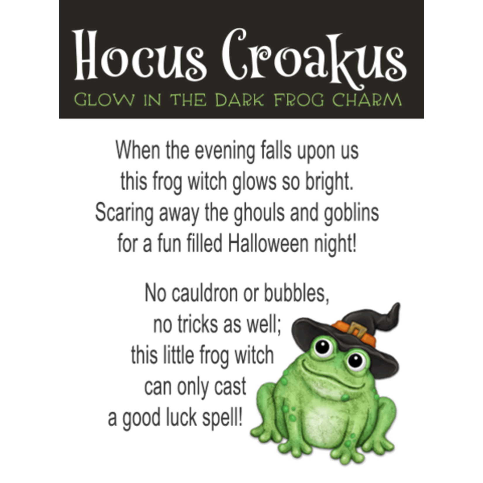 Hokus Croakus Frog Charm