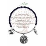 Earth Angel Black Stone Bracelet Mom