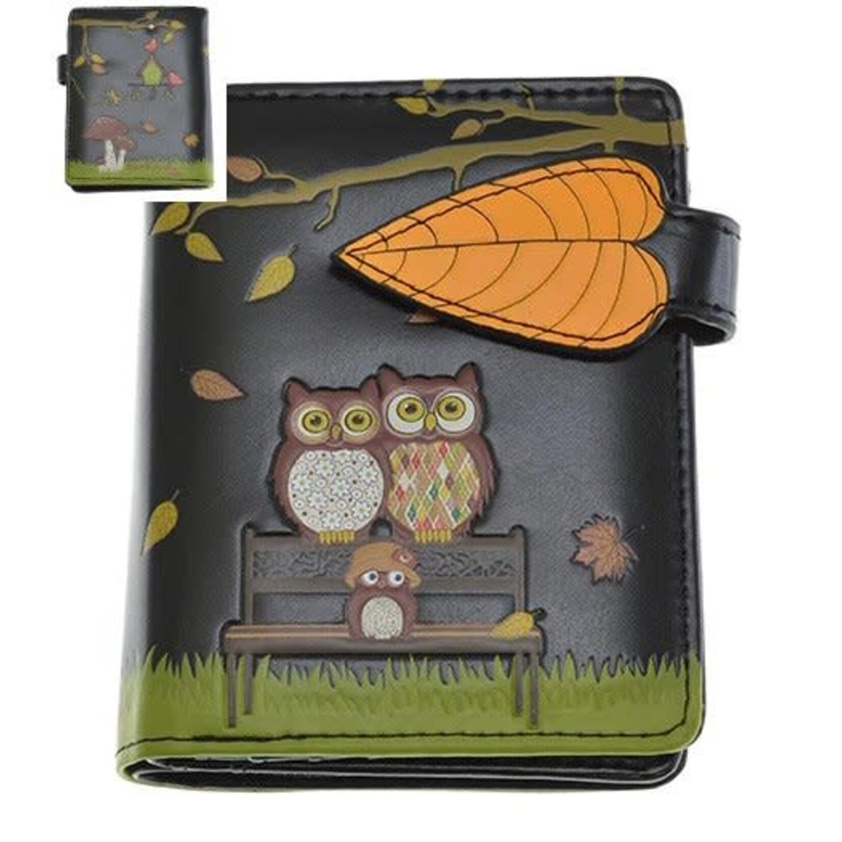 Sm Wallet Park Bench Owls