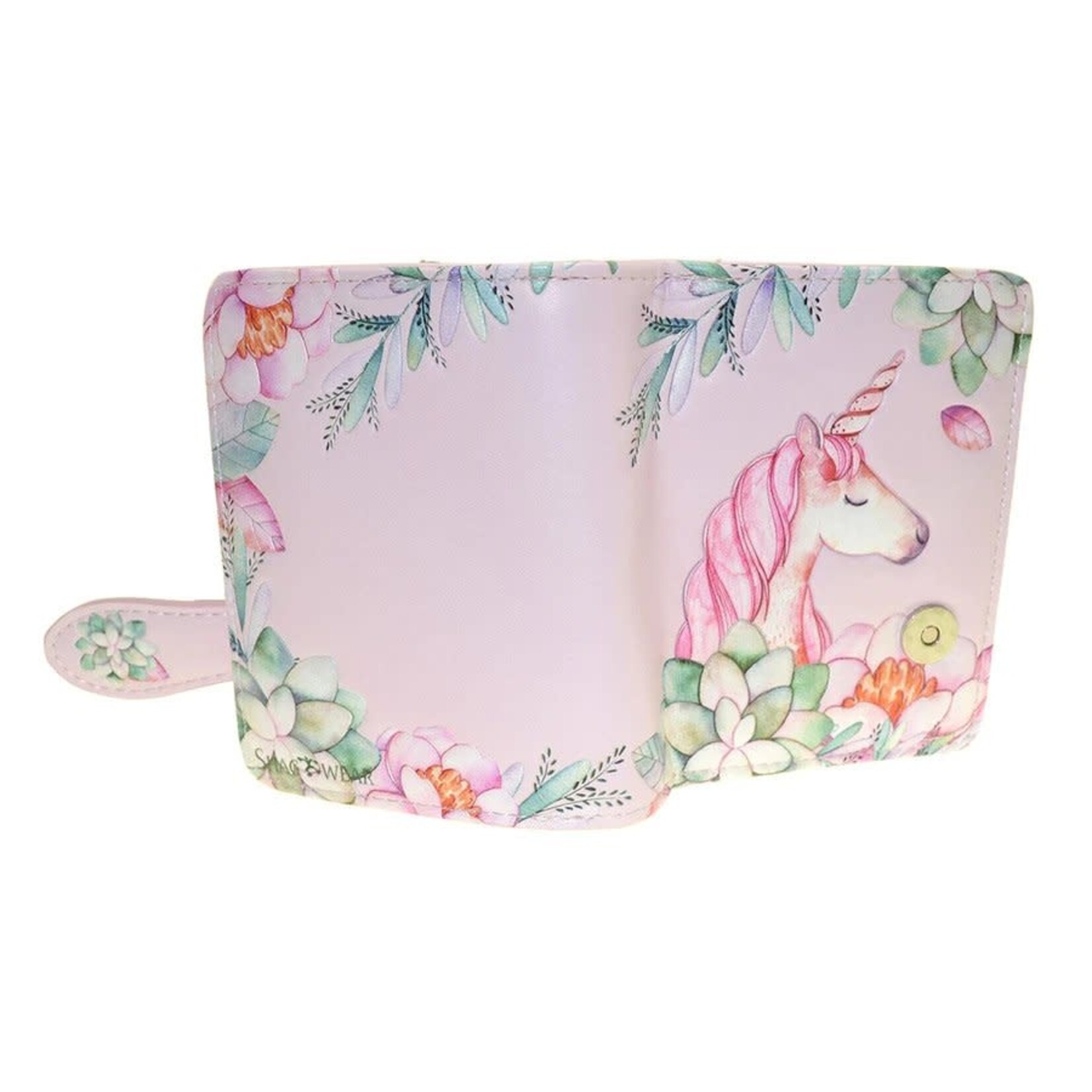 Unicorn Small  Wallet / Pink / With Zipper